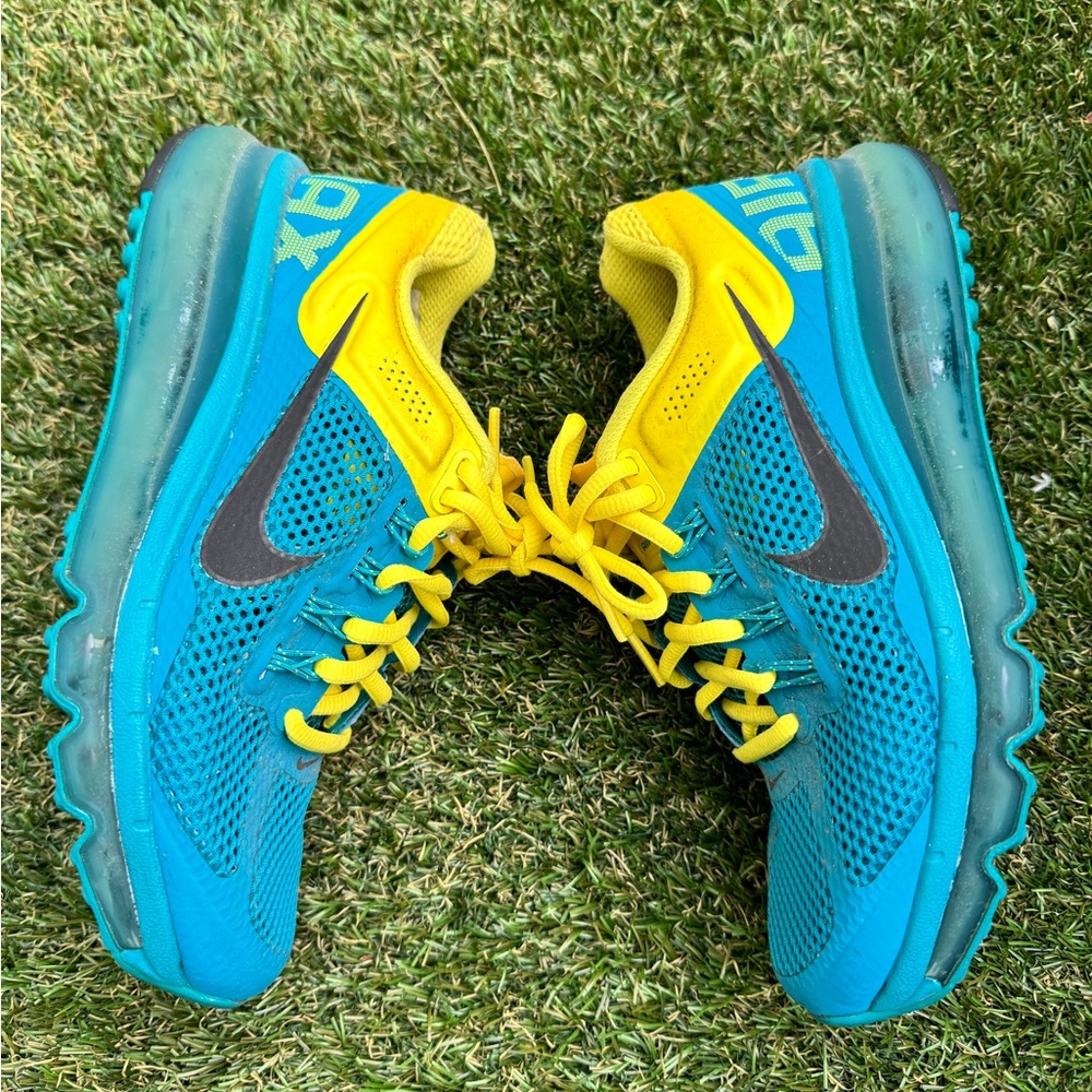 Nike Air Max+ 2013 – Tropical Teal – Sonic Yellow Women’s Sneakers 6 US 36.5 EU